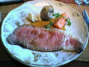 レストラン鎌倉山のローストビーフ